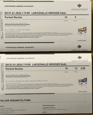 2 Tickets 15. Reihe