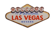 Blechschild  "Las Vegas " Strip Casino Welcome Fabulous Ortseingang 26x48 NEU