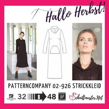 Schnittmuster Rollkragenkleid mit Wickelkragen, Rolli, Pullover Gr. 34-48