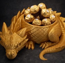 Goldfarbener 3D-gedruckter