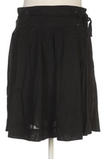 Hallhuber Rock Damen Damenrock Gr. EU 42 Baumwolle Schwarz #wjzaq33