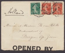 Frankreich, Zensurbrief aus