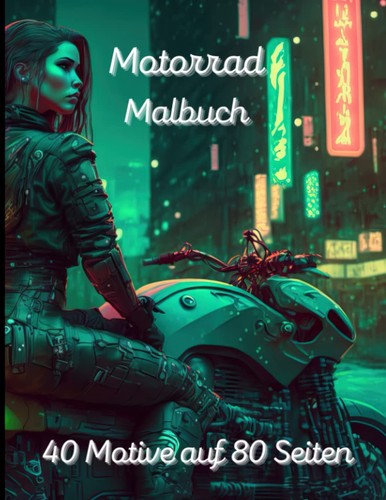 Motorrad malbuch motive - motorrad, malbuch: