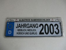 Albatros Namensschilder