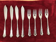 Fischbesteck 800 Silber 8 teilig