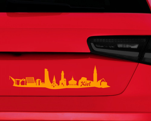 Kiel aufkleber - aufkleber, skyline