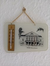 Thermometer DDR Nostalgie Weimar Nationaltheater Andenken, Glas, funktioniert 