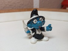 Schleich Quacksalber Schlumpf Arzt - 20075 - Schlümpfe, schwarz Spritze glänzend