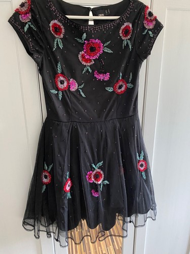 Festliches kleid schwarz - schwarz, mit