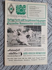 SpVgg Fürth : SpVgg Bayreuth 22.9.1973 Programm RL Süd DFB Bundesliga Orginal