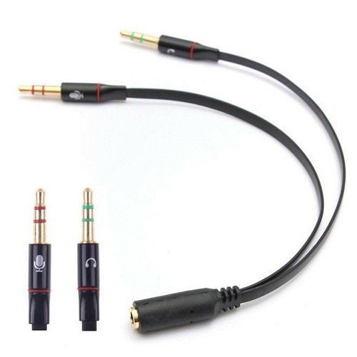 Audio splitter kabel schwarz - kabel, y