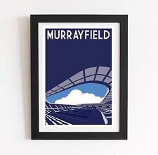 Murrayfield, Schottland, Retro Kunst Design Druck Poster