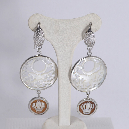 Ohrringe silber 925 perlmutt - ohrringe,