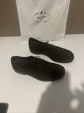 Prada Suede Derby Schuhe