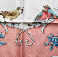 HERMES PARIS LA CLE DES CHAMPS TUCH SEIDE JACQUARD CARRE FOULARD SCARF FACONNET