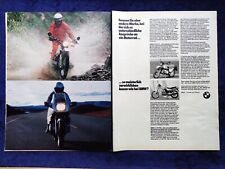 BMW Motorrad R 80 G/S und K 100 RS, originale Werbung aus 1985