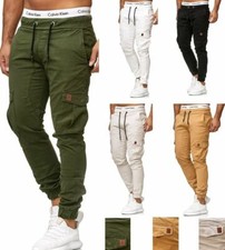 Herren Cargo Jogger Chino Stretch Hose Sweatpants Sweathose 3301