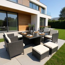 Gartenmöbel Set 9-teilig