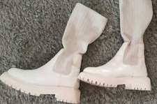 w.NEU! wadenlange Chelsea STRUMPFSTIEFEL Gr 36 