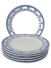 ESCHENBACH Kuchenteller 6er Set Porzellan Blau Blumenmuster Ø 19,5 cm Klassisch
