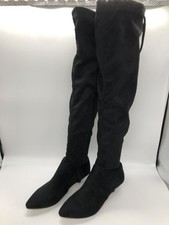 FOX Damen Overknee-Stiefel Boots, Absatz 3 cm, schwarz, EUR 36