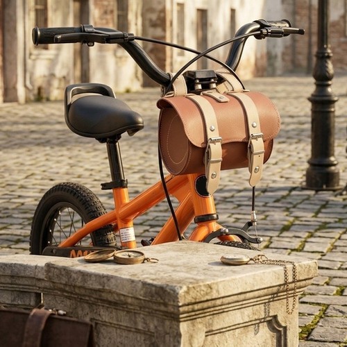 Retro fahrradtasche leder - pu,