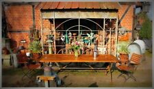 Großes Eisengestell Garten Tisch Wintergarten Terrasse folding table "Avignon"
