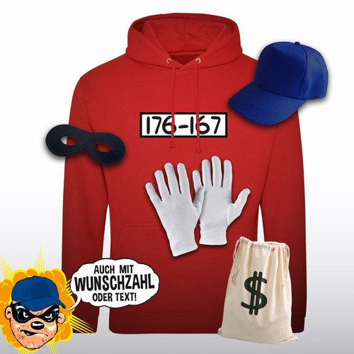 Hoodie panzerknacker kostüm - hoodie,