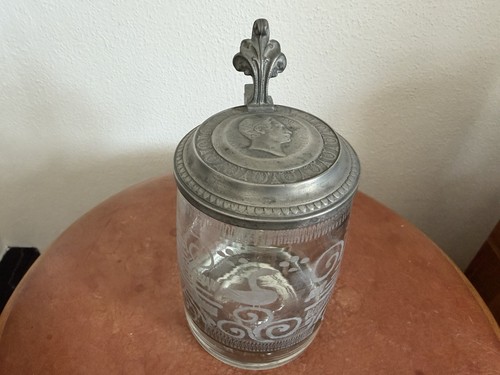 Antiker bierkrug glas 5l - antiker,