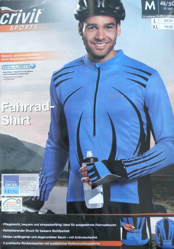 Herren fahrradshirt l - fahrradshirt, m