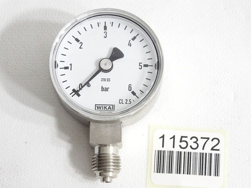 Wika manometer 6bar 316ss - 0…6bar,