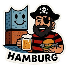 10X Hamburg Elbphilharmonie 9x9 cm Autoaufkleber Lustiges Stadtmotiv Sticker