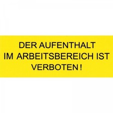 Stoll Traktor Warnhinweis Gelb