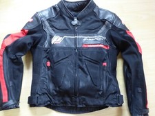 Textil-Motorradjacke mit Leder