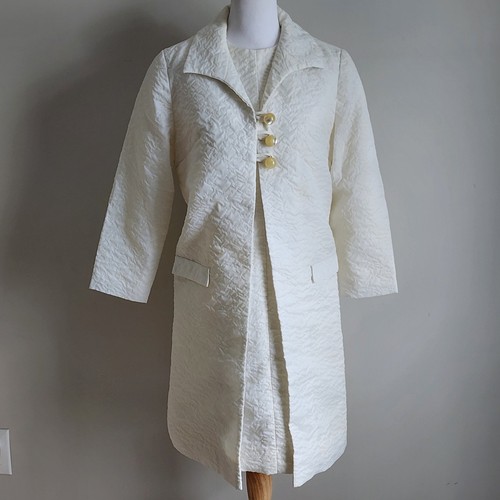 Vintage 60s cloque coat - 60s, dress