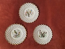 Drei Wunderschöne Wandteller mit Vogel Motiven