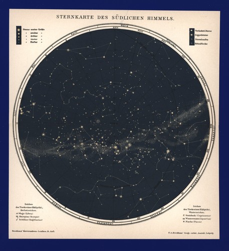 Sternkarte anno 1896 - ,