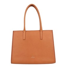 Aigner Damen Tasche Braun Leder Handtasche Ledertasche, Shopper Groß