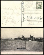 Lüderitzbucht Kolonial-Poststempel 1909 Deutsch-Südwestafrika Landungsbrücke