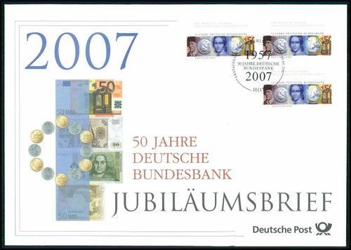 Deutsche post jubiläums fdc - post, jubilÄums-fdc