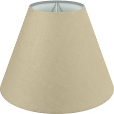 Lampenschirm Tischleuchte Stehlampe Hängeleuchte Beige Baumwolle Stoff E14/E27