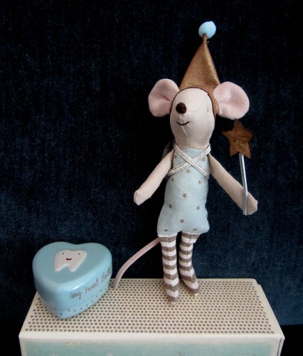 Maileg zahnfee maus blau inkl - zahnfee,