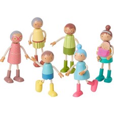 Puppenhaus puppenfamilie holz - puppenhaus,