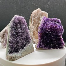 4er Set Amethyst Druse Uruguay
