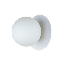 Wandleuchte rund Kugel Weiß