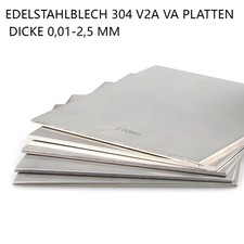 304 V2A VA Platten Dicke