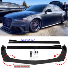 Spoilerschwert Front Spoilerlippe + Seitenschweller für Audi A4 Typ B8 S-Line S4