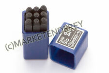 SCHLAGZAHLEN 0-9, 2mm Schrifthöhe, Nagelneu!