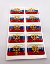 10x Russland Aufkleber Sticker