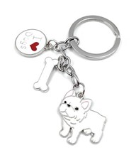 Bulldogge Haustier Love Schlüsselanhänger Metall Glücksbringer Anhänger Geschenk